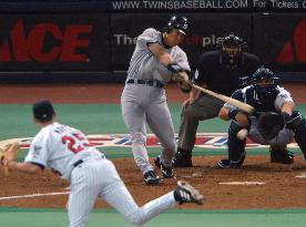 Yankees' Matsui goes 1-for-4 with 1 RBI against Twins